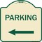 Signmission Parking Left Arrow Heavy-Gauge Aluminum Architectural Sign, 18" x 18", TG-1818-23365 A-DES-TG-1818-23365 - alternate 1